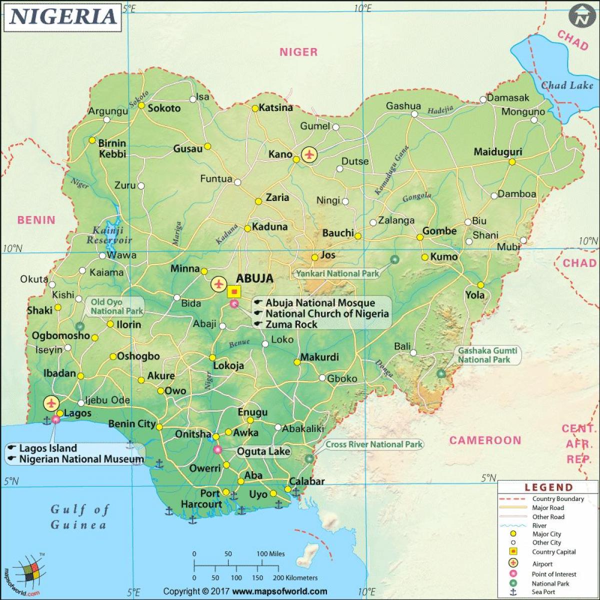 სურათები ნიგერიის რუკა