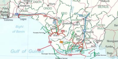 რუკა ნიგერია მილსადენის 