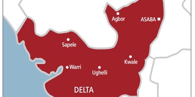 Delta ნიგერია რუკა